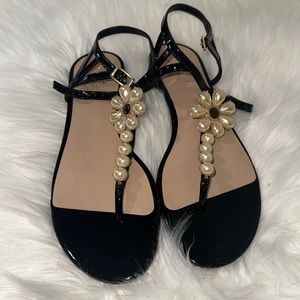 Kate Spade ♠️ pearl sandals size 9 Nwot